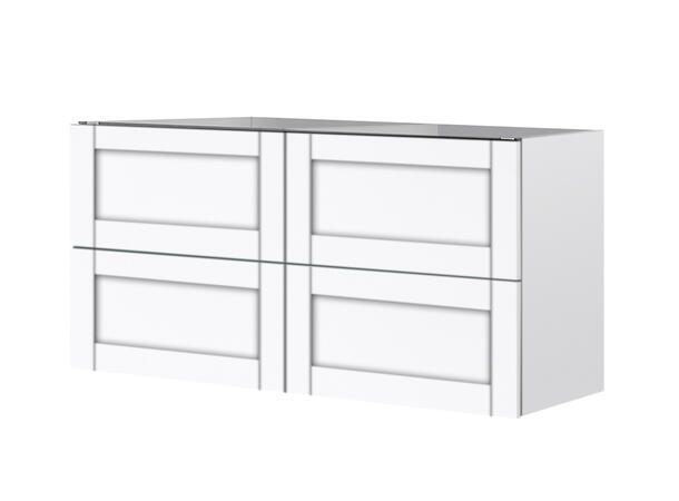 Como 120 Dobbel Standard - Hvit Høyglans 