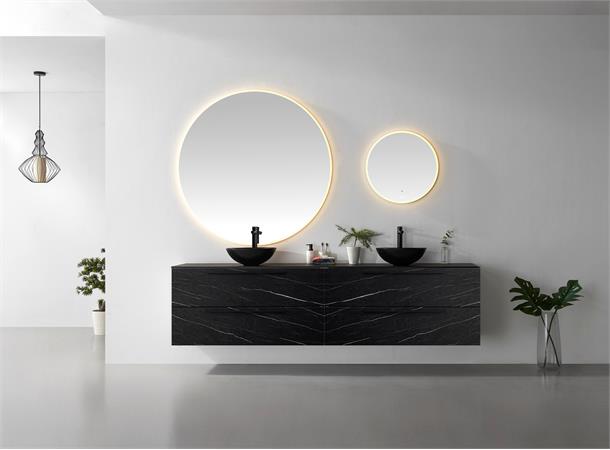 Como 240 Stone - Sort Marmor