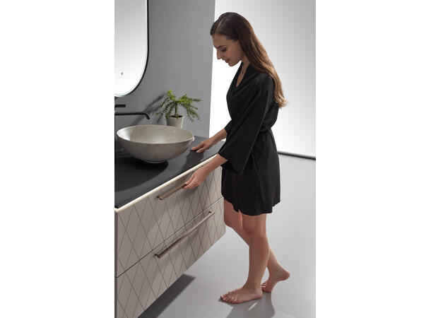 Lino - Beige Matt Marmor Bolleservant i porselen 