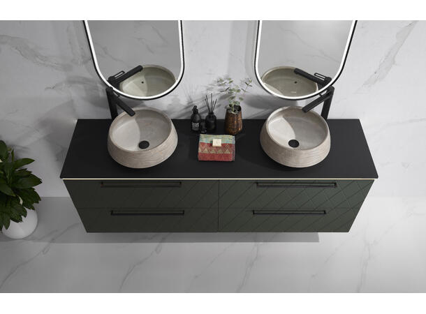 Rocco - Beige Matt Marmor Bolleservant i porselen 