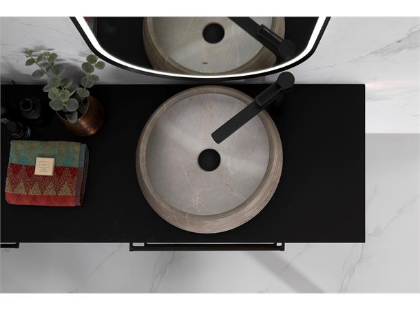 Rocco - Beige Matt Marmor Bolleservant i porselen