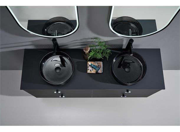 Morello - Sort Transparent Bolleservant i glass