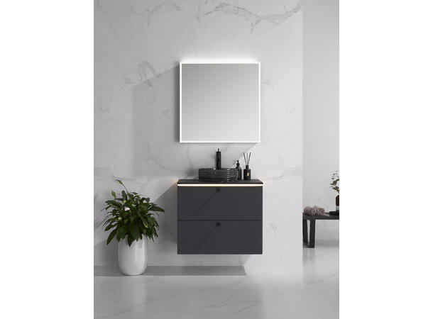Morello - Sort Transparent Bolleservant i glass 
