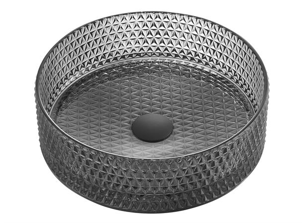 Morello - Sort Transparent Bolleservant i glass