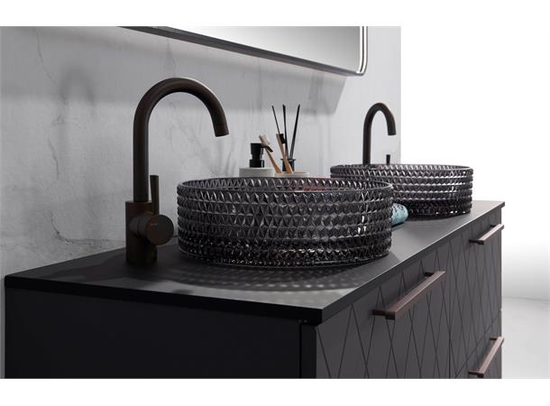 Morello - Sort Transparent Bolleservant i glass