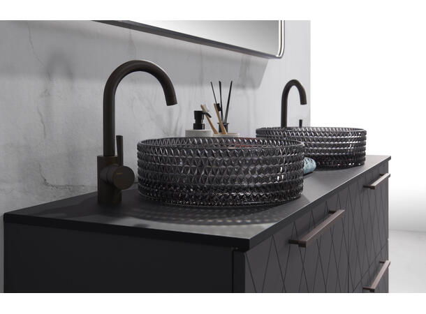 Morello - Sort Transparent Bolleservant i glass 