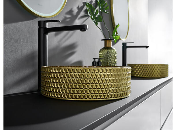 Morello - Gull Bolleservant i glass 