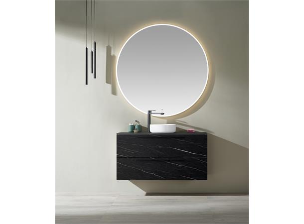 Como 120 SLIM Stone - Sort Marmor