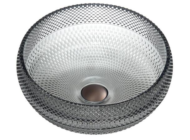 Celino - Sort Transparent Bolleservant i glass 