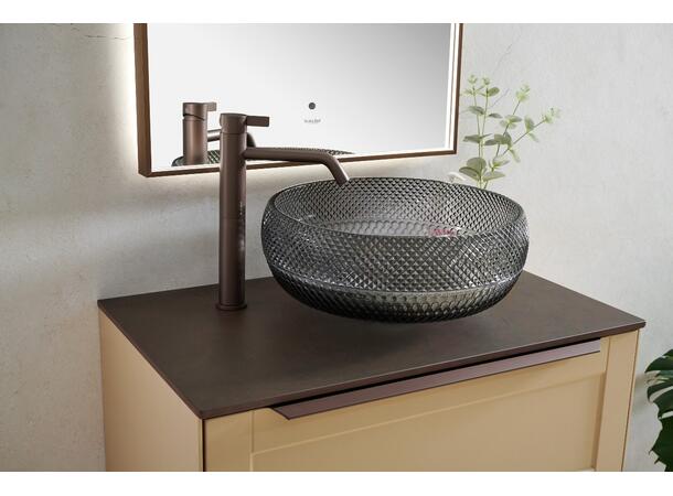 Celino - Sort Transparent Bolleservant i glass 