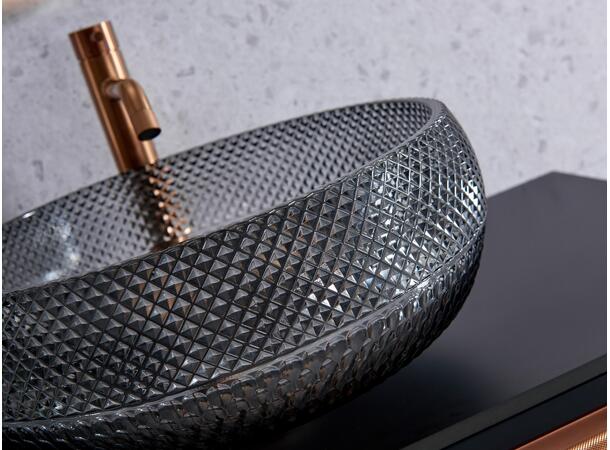 Celino - Sort Transparent Bolleservant i glass 