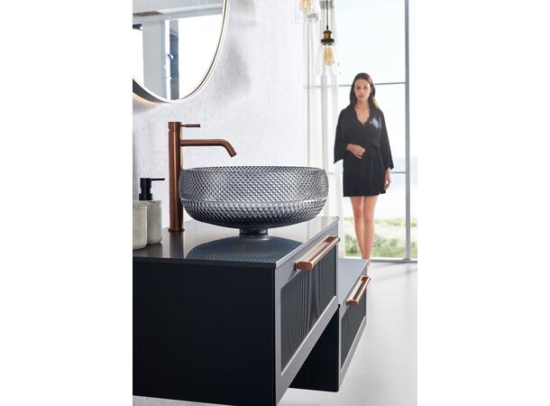 Celino - Sort Transparent Bolleservant i glass 