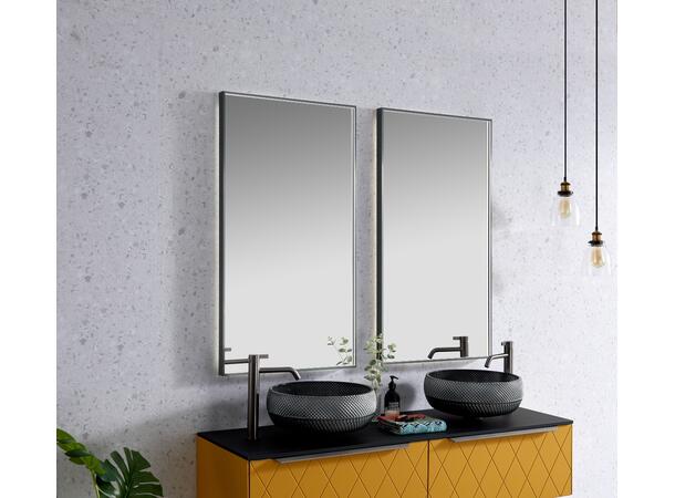 Cortina - Gunmetal Høyt speil med ramme, backlight og Ghost