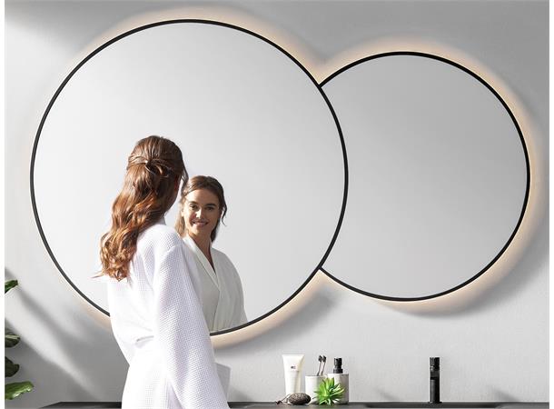 Brindisi Dobbelt speil med Sort eller Hvit Ramme