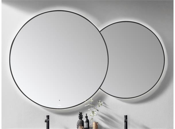 Brindisi 180 Sort Dobbelt speil med ramme