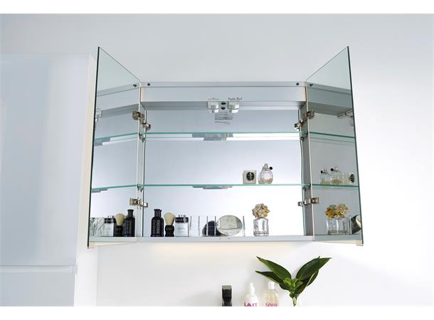 Fano Speilskap med led-lys og underlys
