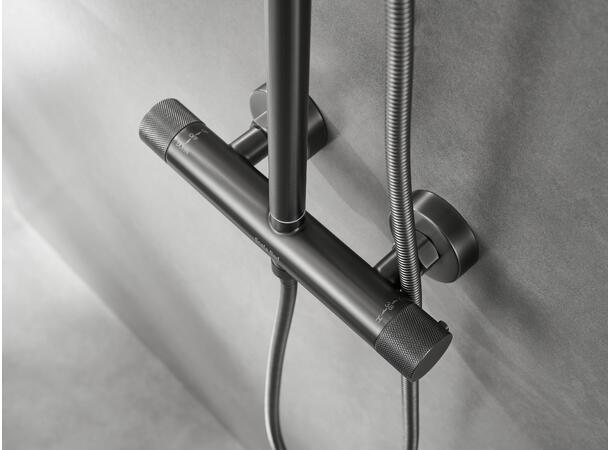 Urbano Takdusj - Gunmetal Komplett takdusj i rustfritt stål