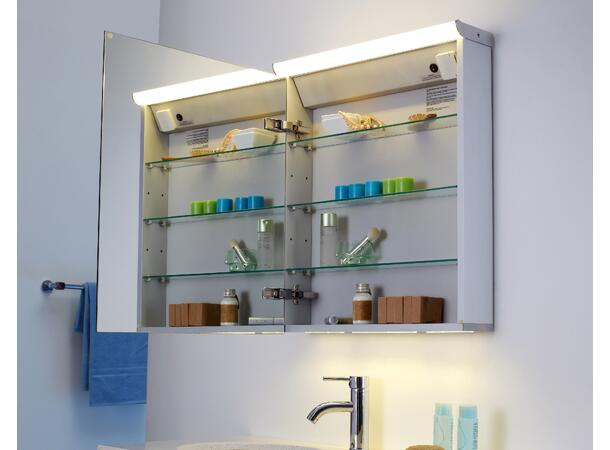 Capri 60 Speilskap med led-lys og underlys 