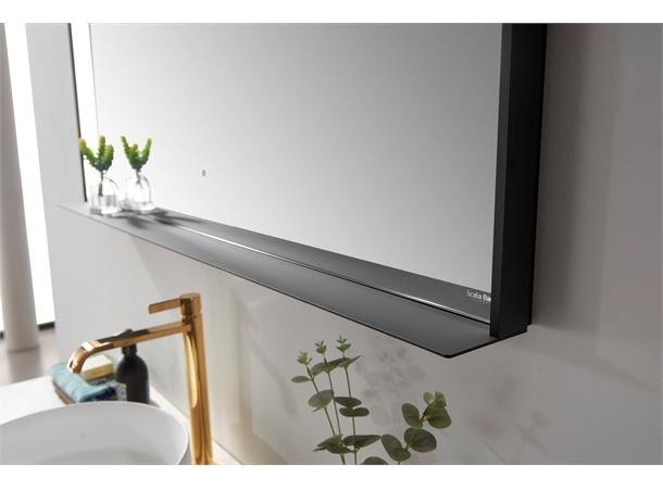 Portofino Designspeil m/hylle i Sort eller Gull