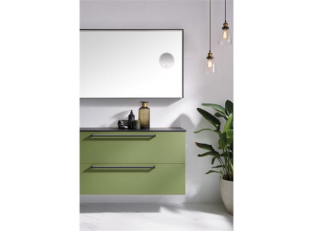 Portofino 240 - Sort Designspeil m/hylle 