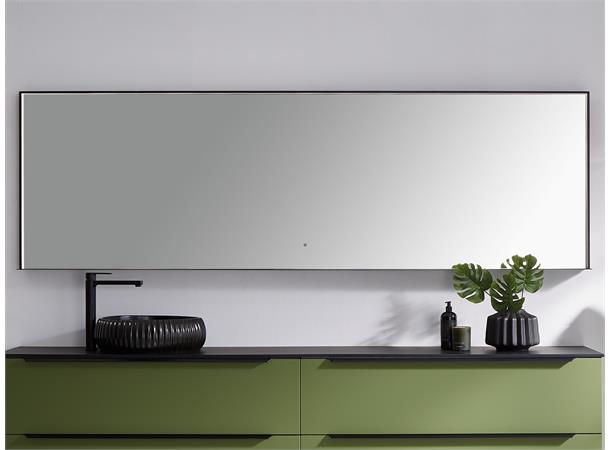Portofino 240 - Sort Designspeil m/hylle 