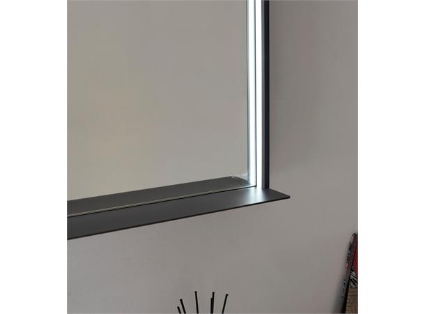 Portofino 240 - Sort Designspeil m/hylle 