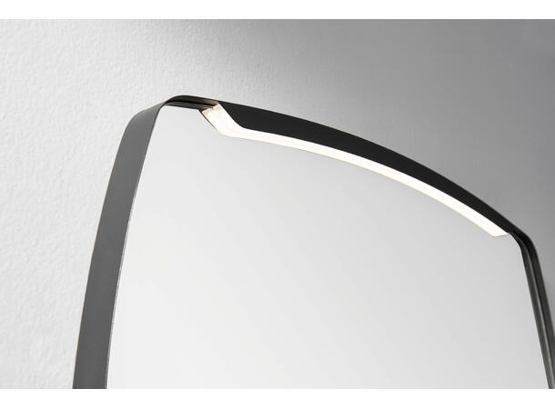 Ravenna Designspeil m/overlys og sort ramme 
