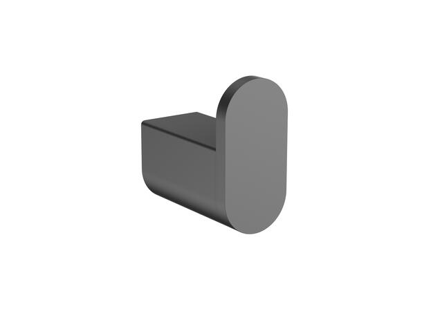 Polito Håndklekrok - Gunmetal Håndklekrok i rustfritt stål 