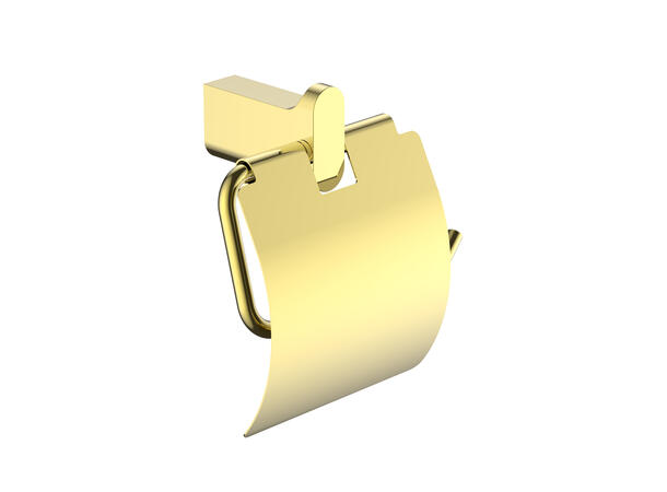 Polito Papirholder m/lokk - Gull Toalettpapirholder m/lokk 