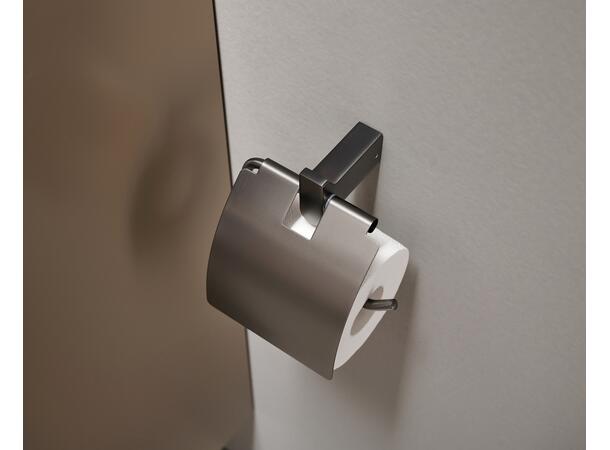 Polito Papirholder m/lokk - Gunmetal Toalettpapirholder m/lokk 