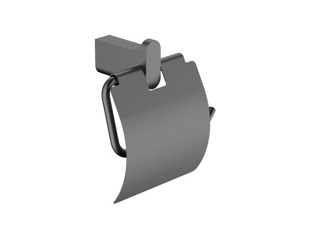 Polito Papirholder m/lokk - Gunmetal Toalettpapirholder m/lokk 
