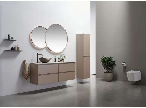 Brindisi DUE - Gunmetal Dobbelt speil med duo sensor 