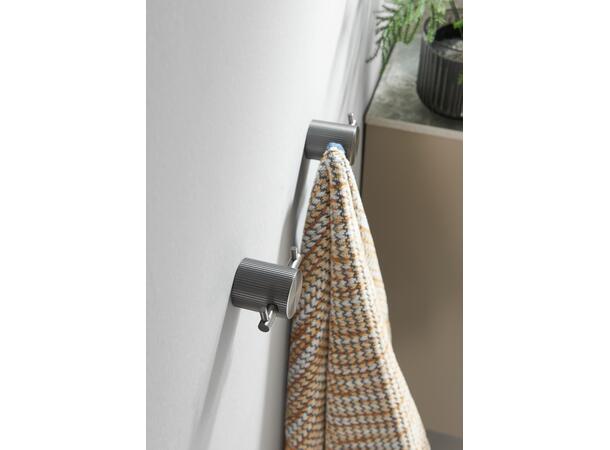 Donato Krok Dobbel - Gunmetal Dobbel Håndklekrok i rustfritt stål