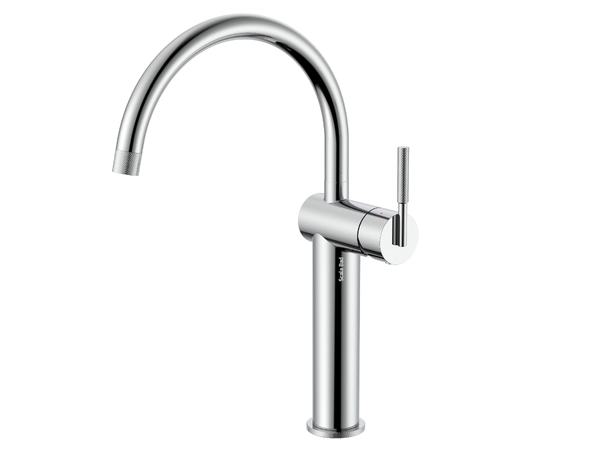 Arco Høy - Polert Stål (Krom) Servantarmatur for bolleservant 