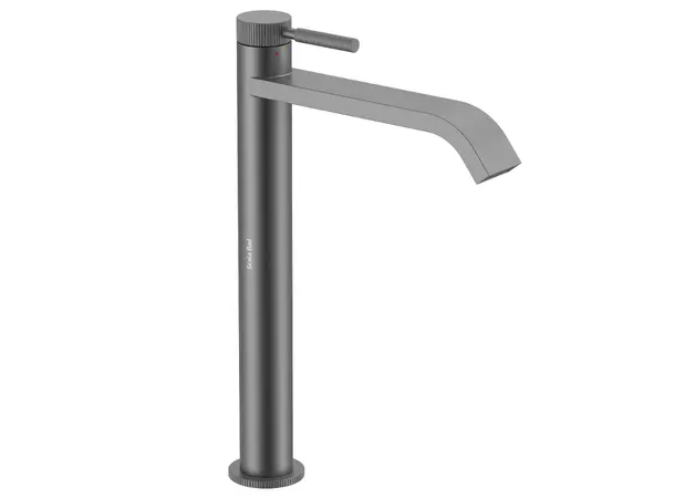 Flusso Høy - Gunmetal Servantarmatur for bolleservant 