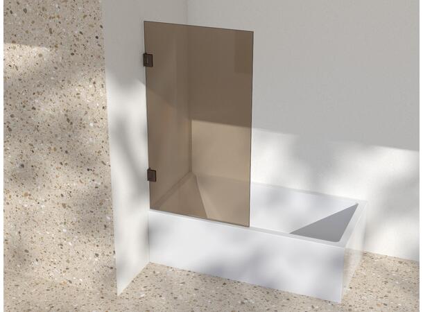 Silvano Badekarsvegg 80x145 Bronse Matt - Bronse Glass 