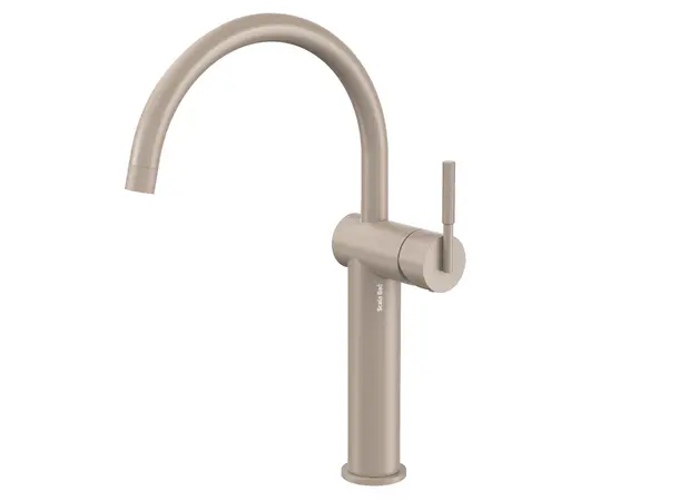Arco Høy - Beige Matt Servantarmatur for bolleservant 