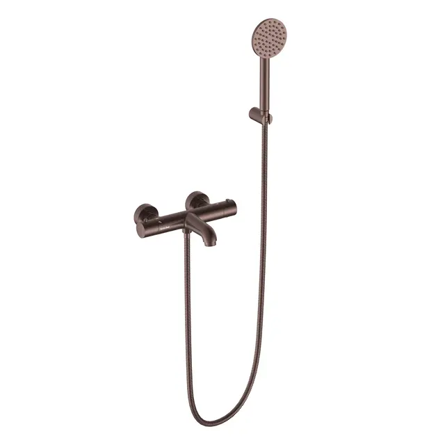 Benino - Bronse Matt Badekarsarmatur med hånddusj 