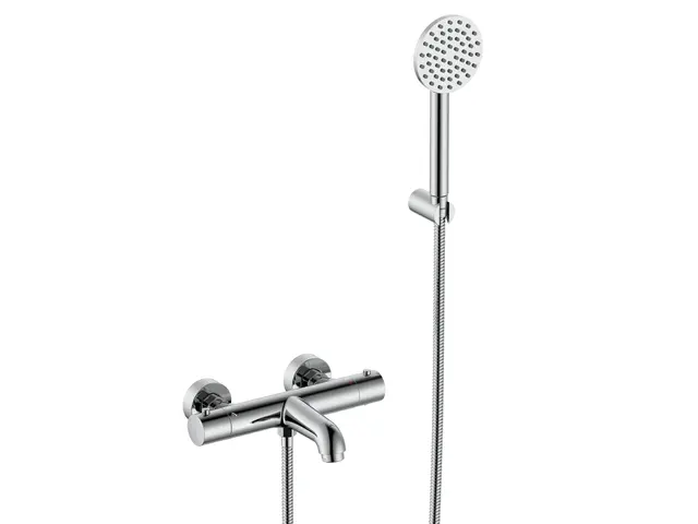 Benino - Krom Badekarsarmatur med hånddusj 