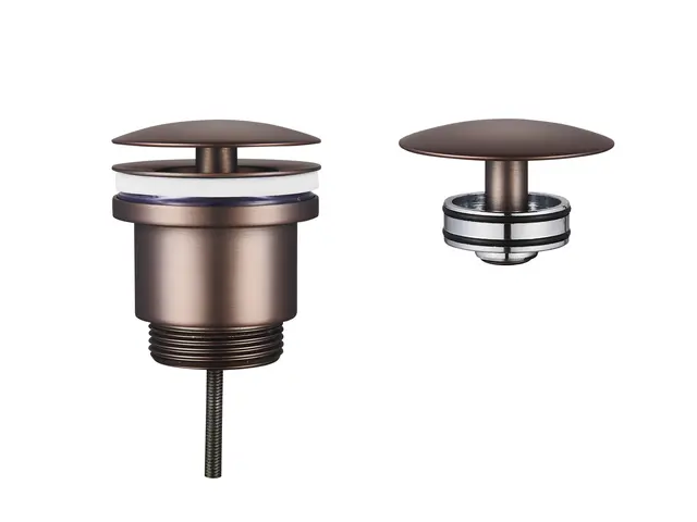 Bunnventil Åpen - Bronse Matt Tvangsåpen bunnventil med EasyClean 