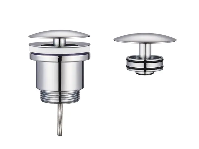 Bunnventil Åpen - Krom Tvangsåpen bunnventil med EasyClean 