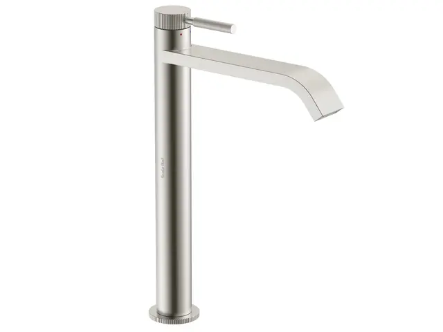 Flusso Høy - Børstet Stål Servantarmatur for bolleservant 