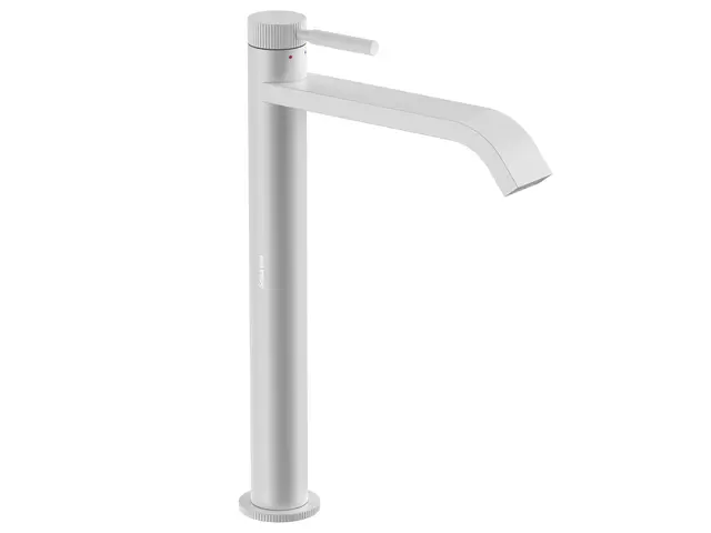 Flusso Høy - Hvit Matt Servantarmatur for bolleservant 