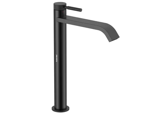 Flusso Høy - Sort Matt Servantarmatur for bolleservant 