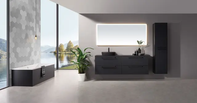 Vitra Neon Badekar 160x70 Inkludert bensett og overløp 