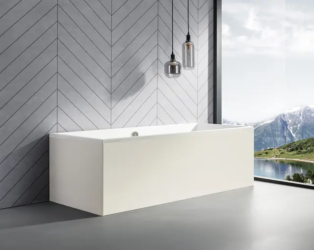 Vitra Neon Badekar 160x70 Inkludert bensett og overløp 
