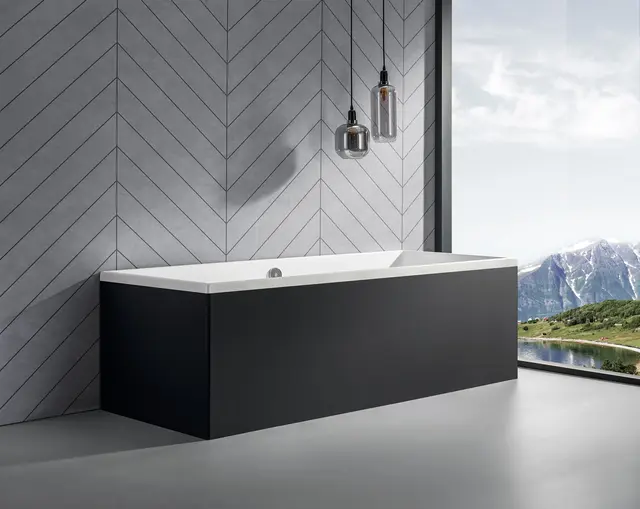 Vitra Neon Badekar 160x70 Inkludert bensett og overløp 