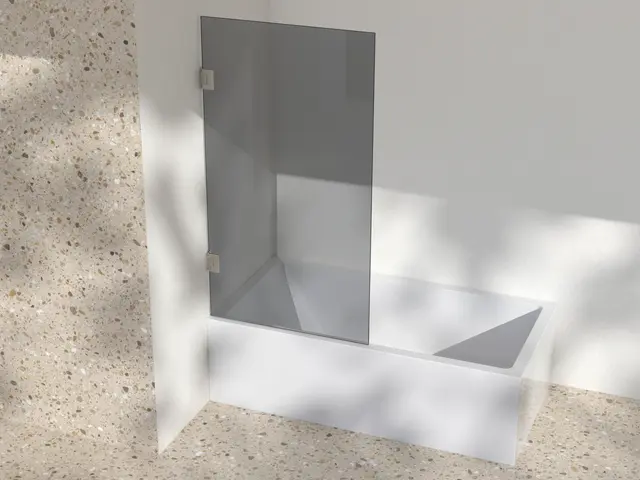 Silvano Badekarsvegg 80x145 Beige Matt - Sotet Glass 