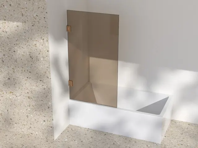 Silvano Badekarsvegg 80x145 Kobber Børstet - Bronse Glass 