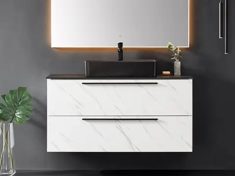 Como 120 SLIM Stone - Hvit Marmor